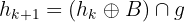$$h_{k+1} = (h_k \oplus B) \cap g$$ $$h_{k+1} = (h_k \oplus B) \cap g$$
