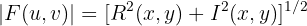 $$|F(u,v)|=[R^2(x,y)+I^2(x,y)]^{1/2}$$